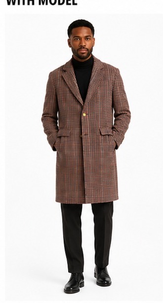 Sassywood Signature Overcoat — Front View
